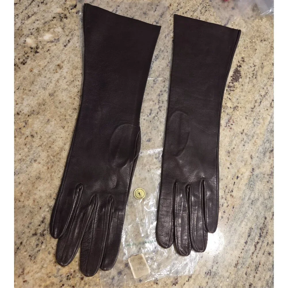 New! Vintage Women's Size S Brown Soft Leather Formal 14